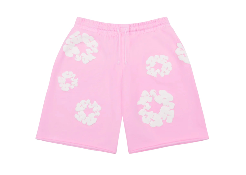 Denim Tears Cotton Wreath Sweat Shorts Powder Pink