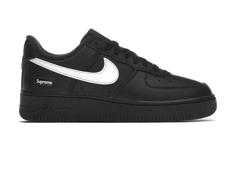 NIKE AIR FORCE 1 LOW SUPREME BLACK WHITE