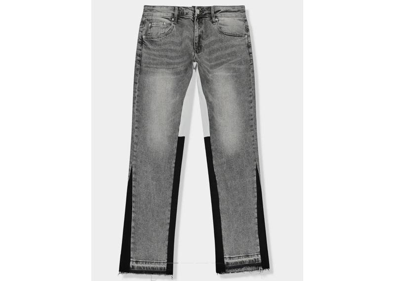 SIARR Flared Jeans Light Grey