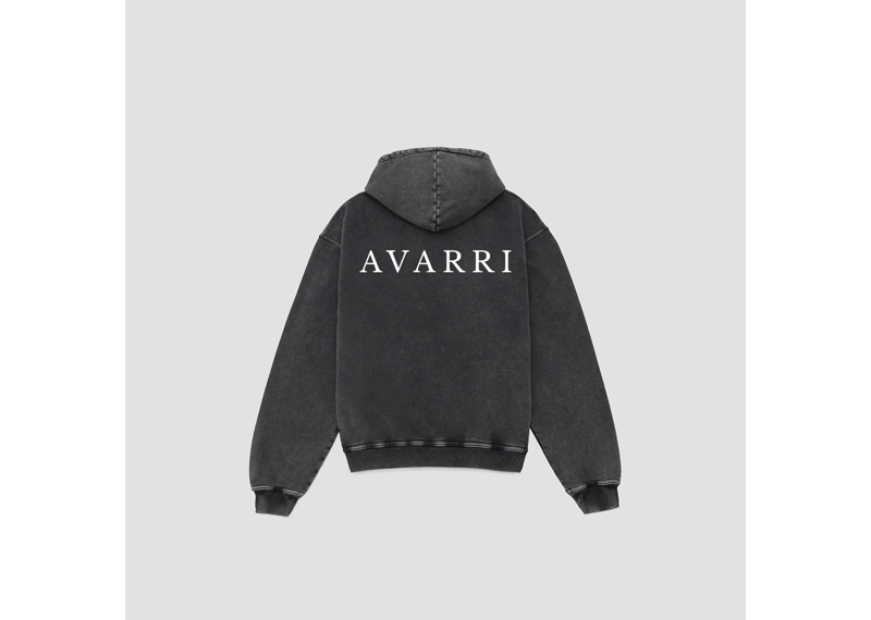 AVARRI ZIP-UP HOODIE ACID GREY