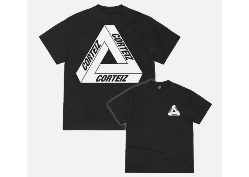 Palace x Corteiz Really complicated triangle tee T Shirt Black