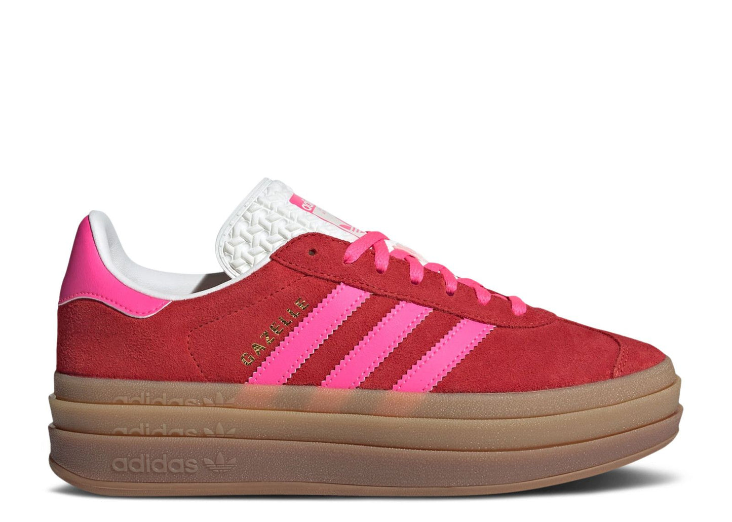 Wmns Gazelle Bold Collegiate Red Lucid Pink