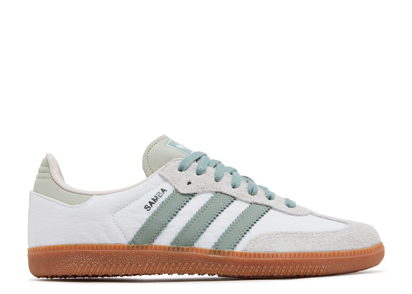 Wmns Adidas Samba OG White Silver Green