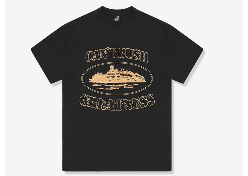 Corteiz x Central Cee Cant Rush Greatness Black T Shirt