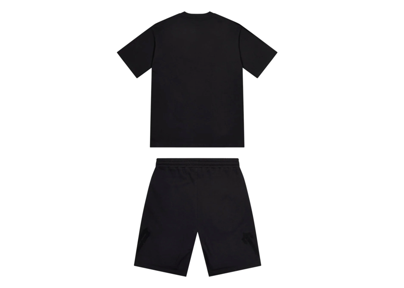 TRAPSTAR IRONGATE ARCH 2.0 SHORT SET - BLACK / CANDY