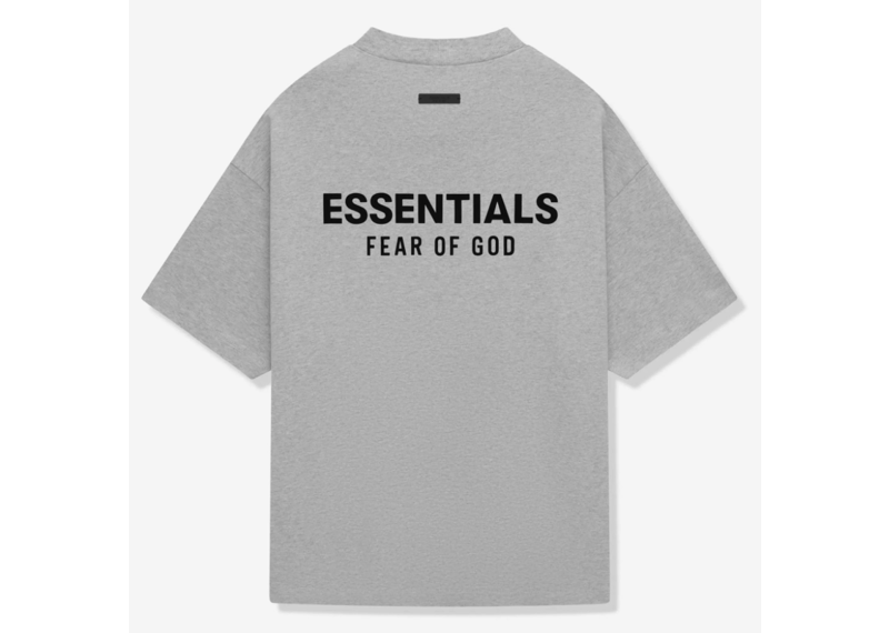 Fear Of God Essentials Jersey Crewneck Light Heather Grey T Shirt