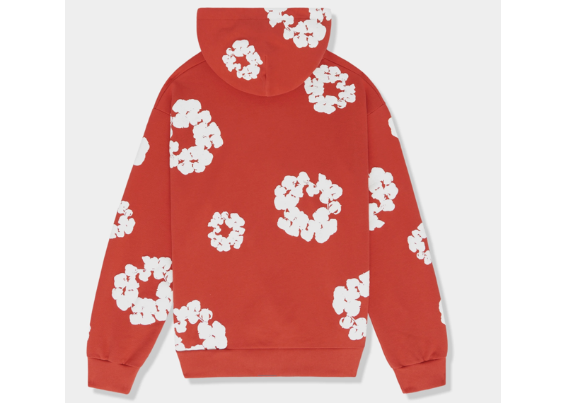 Denim Tears The Cotton Wreath Red Hoodie