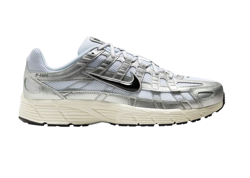 Nike P-6000 Metallic Flat Silver