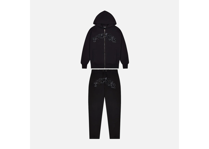 TRAPSTAR WILDCARD HOODED TRACKSUIT - BLACK EDITION
