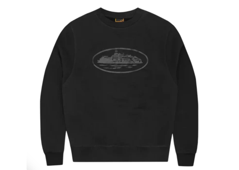 Corteiz OG Alcatraz Sweatshirt - Triple Black