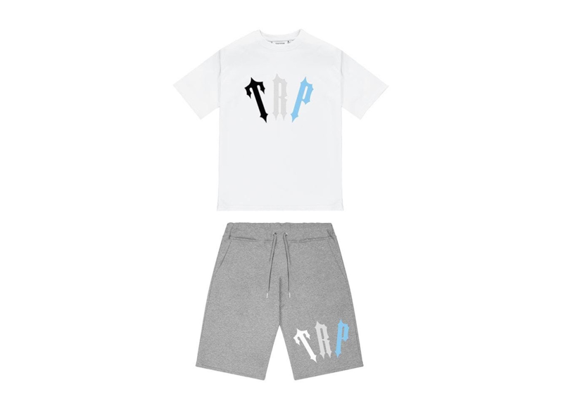 Trapstar TRP Shorts Set - White/Ice