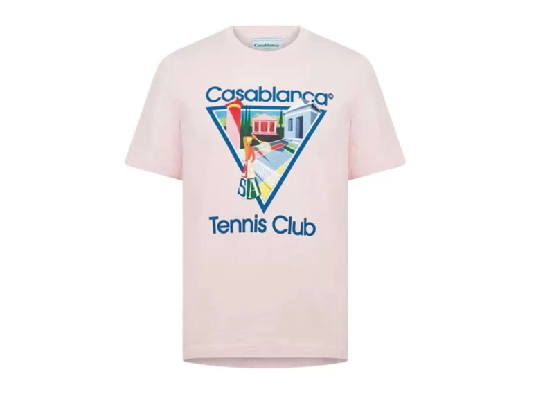 Casablanca Tennis Club La Joueuse T-Shirt Pink