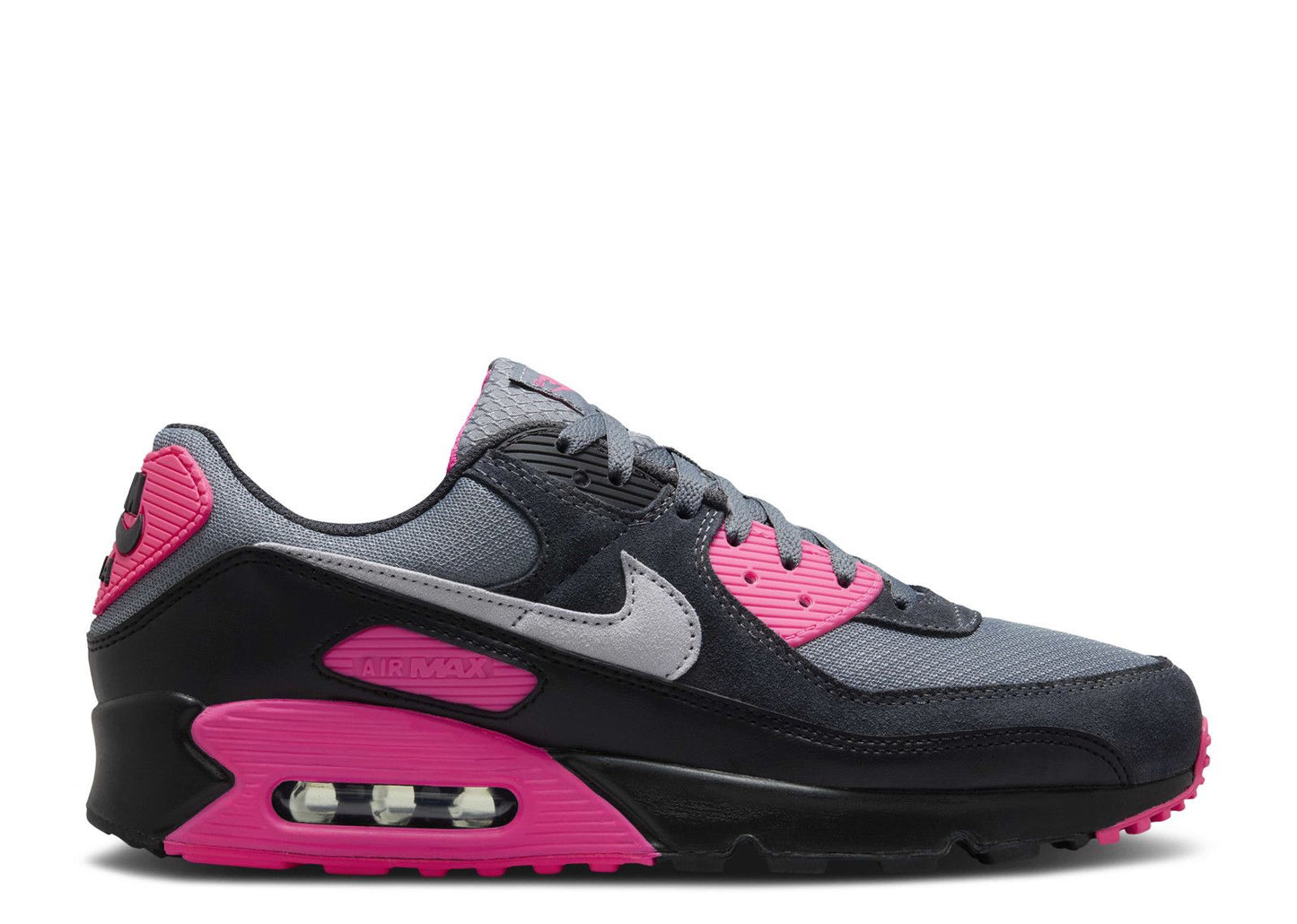 Air Max 90 Black Grey Hyper Pink