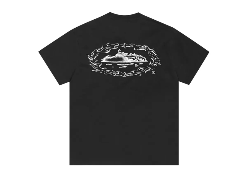 Corteiz Firey Alcatraz Tee Black