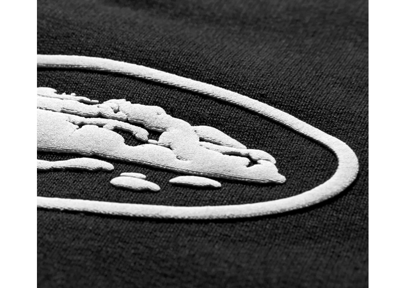 Corteiz RTW Island Puff Print Zip Hoodie - Black