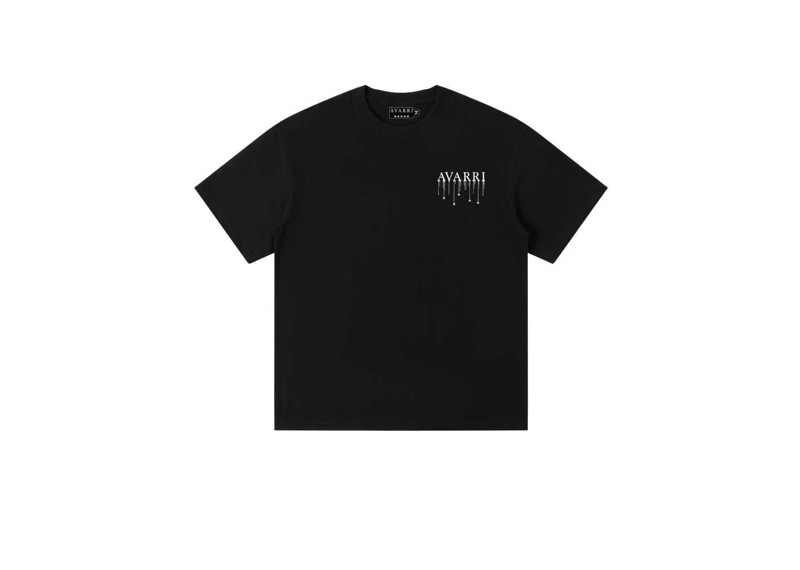 AVARRI STARS DRIP T-SHIRT BLACK