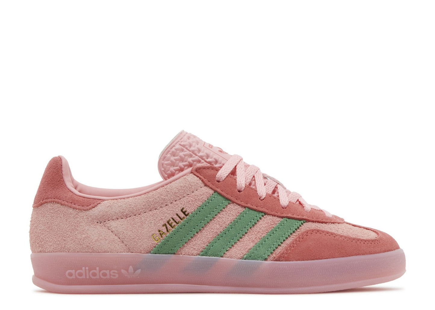 Wmns Gazelle Indoor Pink Spark Preloved Green