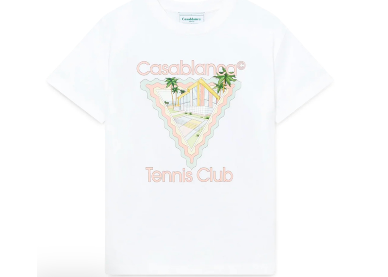 Casablanca Maison De Reve T Shirt White/Pink