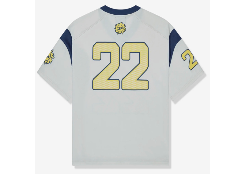 BROKEN PLANET FOOTBALL WHITE BLUE JERSEY