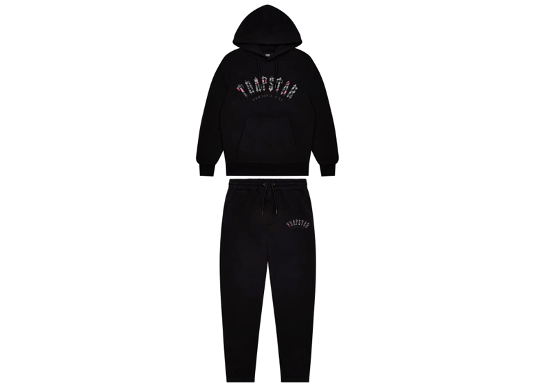 Trapstar Irongate Arch Camo Tracksuit - Black/Pink