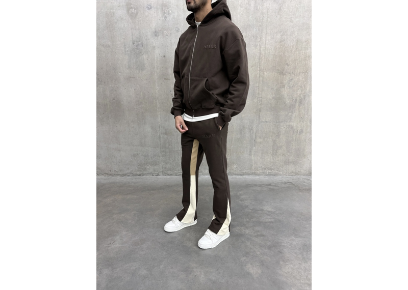 Siarr Zip Hoodie - Brown