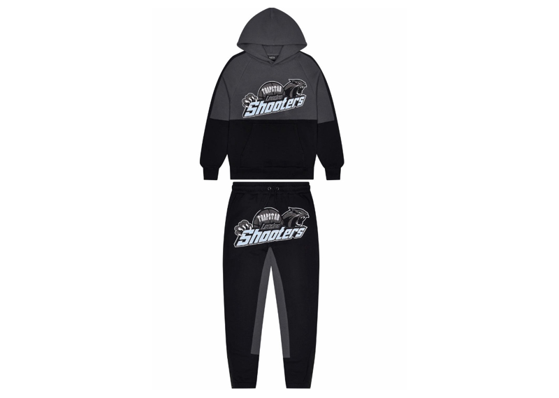 Trapstar Shooters Panel Tracksuit - Black/Blue