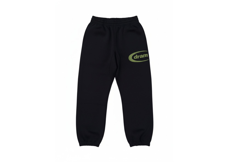 DRAMA CALL OVAL BLACK ARMY GREEN SWEATPANTS