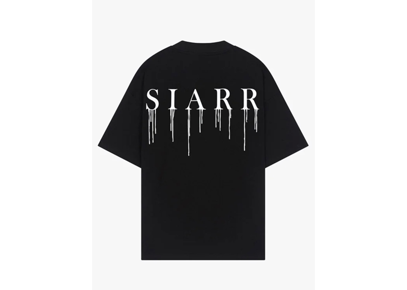 Siarr Relaxed Drip Tee - Black