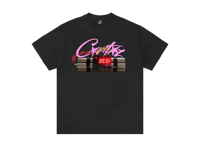 Corteiz No Time 4 Luv Tee Black