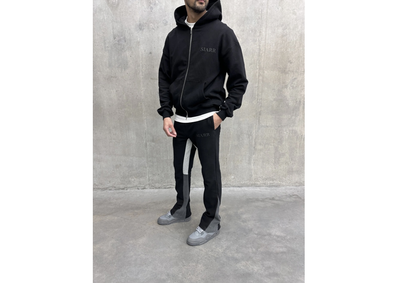 Siarr Zip Hoodie Black