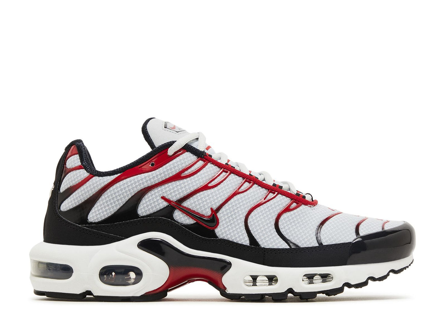 Air Max Plus Platinum Black University Red