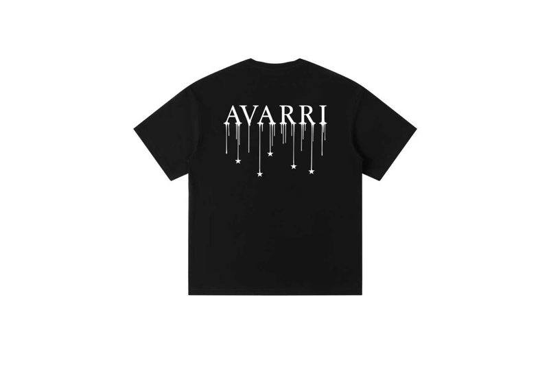 AVARRI STARS DRIP T-SHIRT BLACK