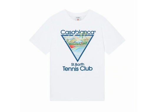 CASABLANCA Tennis Club Icon Cotton Short Sleeve T-Shirt