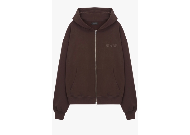 Siarr Zip Hoodie - Brown