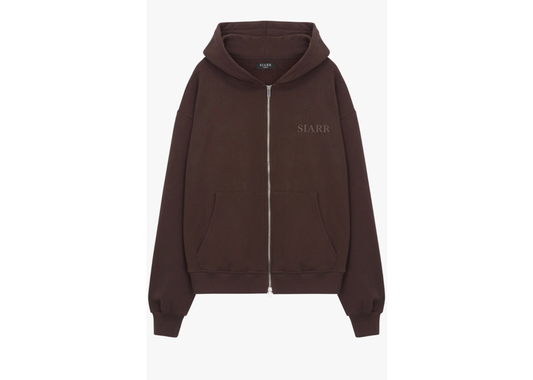 Siarr Zip Hoodie - Brown