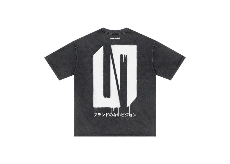 Unbranded Acid Black Drip Tee
