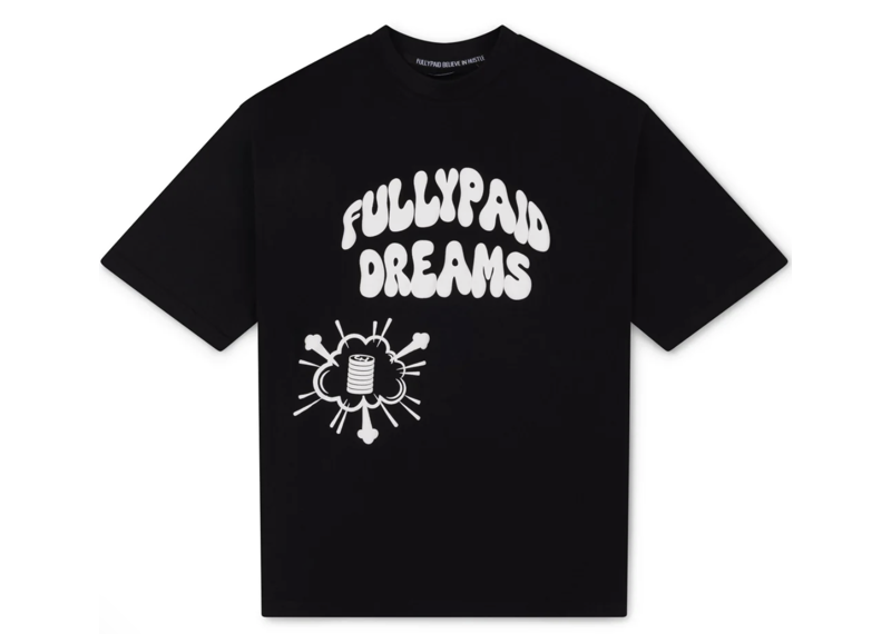 FULLYPAID DREAMS OVERSIZED T-SHIRT BLACK / WHITE