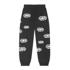 DENIM TEARS X CORTEIZ RTW COTTON WREATH SWEATPANTS - BLACK