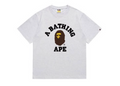 BAPE College Ape Tee - Light Grey