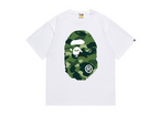 BAPE Ape Head Camouflage-Print Tee - White