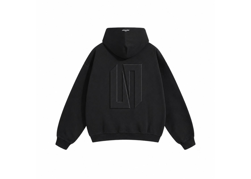 UNBRANDED VISION BASIC HEAVYWEIGHT HOODIE 'BLACK'