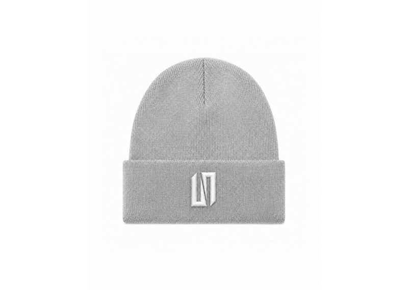 UNBRANDED VISION BASIC BEANIE 'GREY/WHITE'