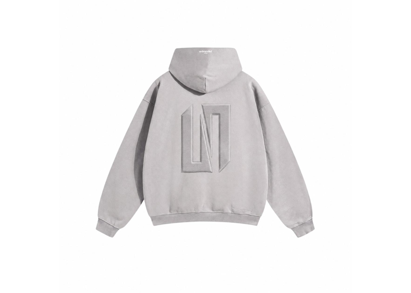 UNBRANDED VISION BASIC HEAVYWEIGHT HOODIE 'LIGHT GREY'