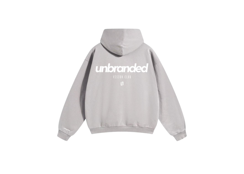 UNBRANDED VISION CLUB HOODIE 'LIGHT GREY'