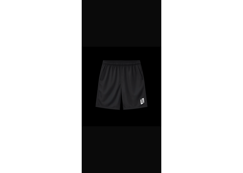 UNBRANDED VISIONWEAR REGULAR FIT SHORTS 'BLACK'
