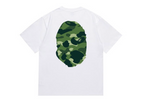 BAPE Ape Head Camouflage-Print Tee - White