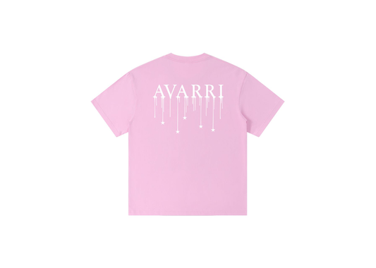 AVARRI STARS DRIP T-SHIRT CANDY PINK