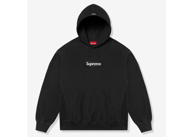 SUPREME BOX LOGO HOODED SWEATSHIRT BLACK (FW24)