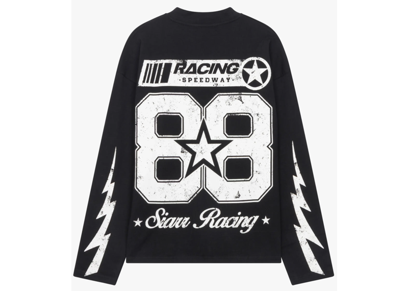 SIARR SPEEDWAY L/S TEE BLACK