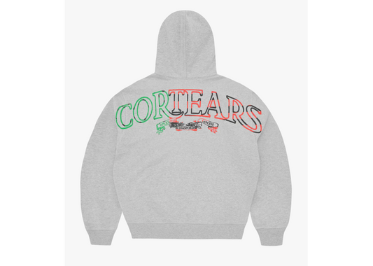 Corteiz x Denim Tears CORTEARS Zip Hoodie Heather Grey